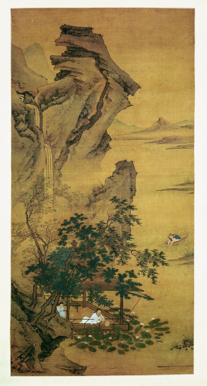 Letnia Zaduma nad Stawem Lotosu autorstwa Qiu Ying
