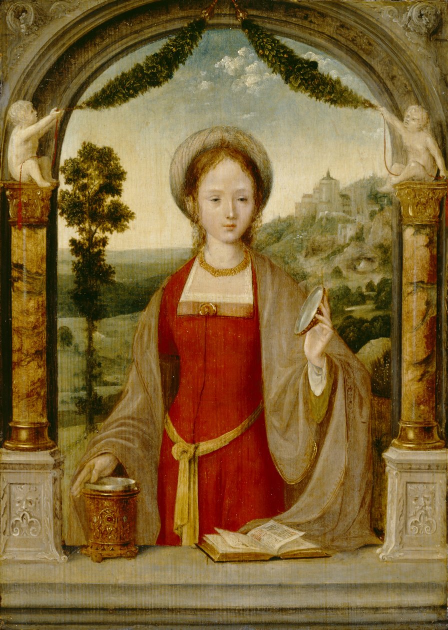 Maria Magdalena (olej na desce dębowej) autorstwa Quentin Massys or Metsys