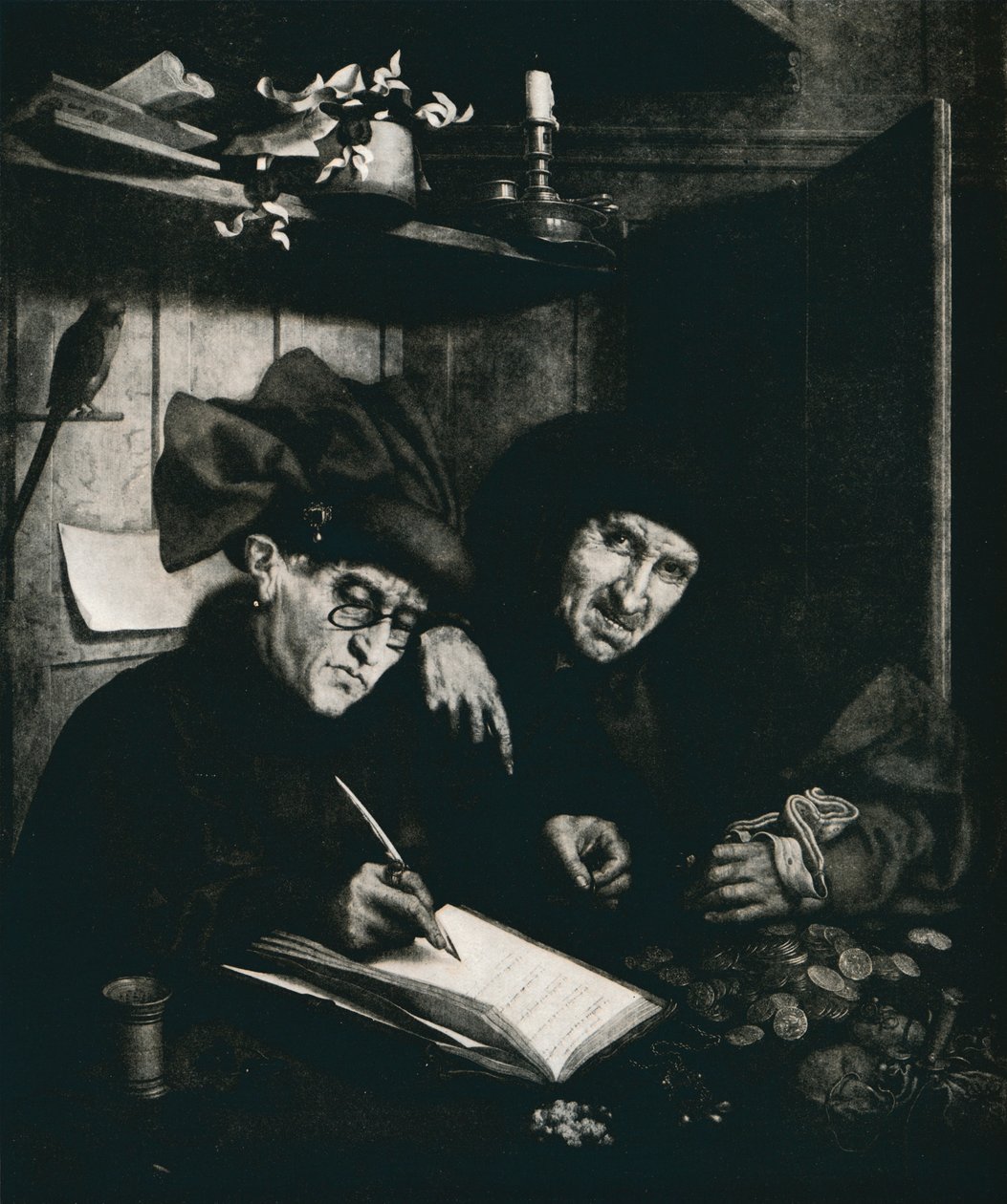 „Kredytorzy”, ok. 1515, 1912 r autorstwa Quentin Metsys I