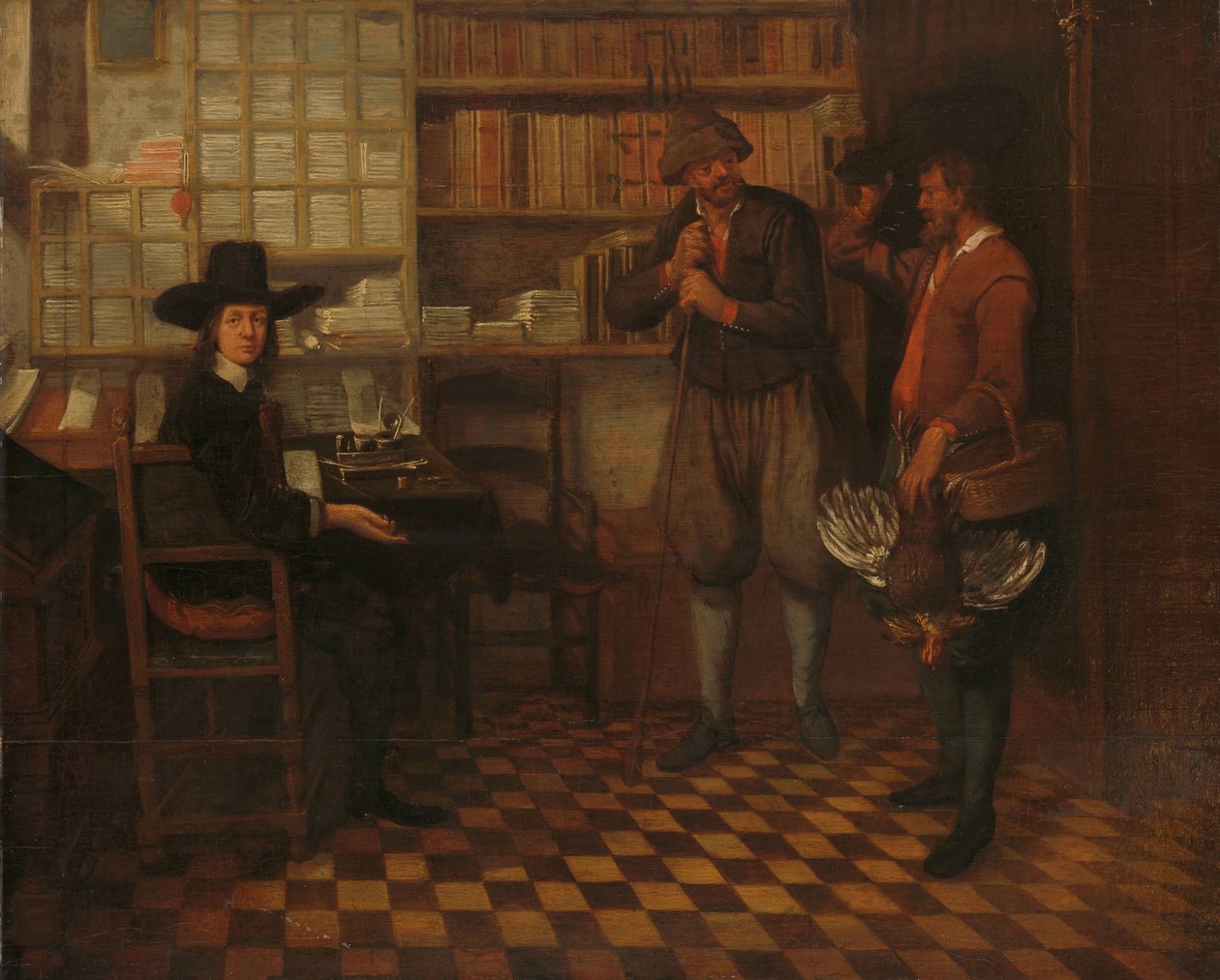 Czynsz dzierżawcy rolnika autorstwa Quiringh Gerritsz. van Brekelenkam (attributed to)