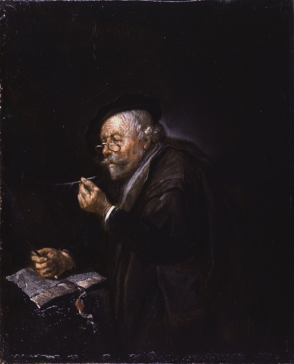 Old Man Writing autorstwa Quiringh Gerritsz. van Brekelenkam