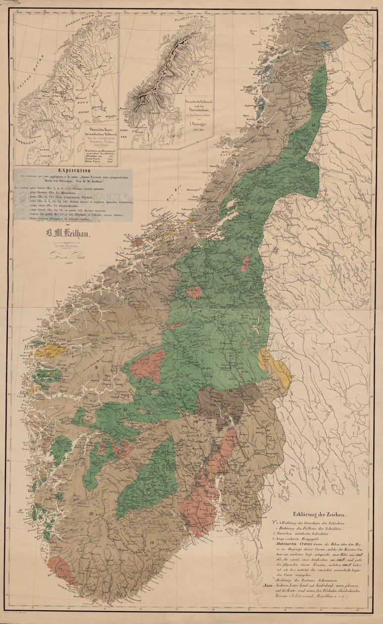 Mapa ze zbiorów map Biblioteki Narodowej autorstwa R.M. Keilhau