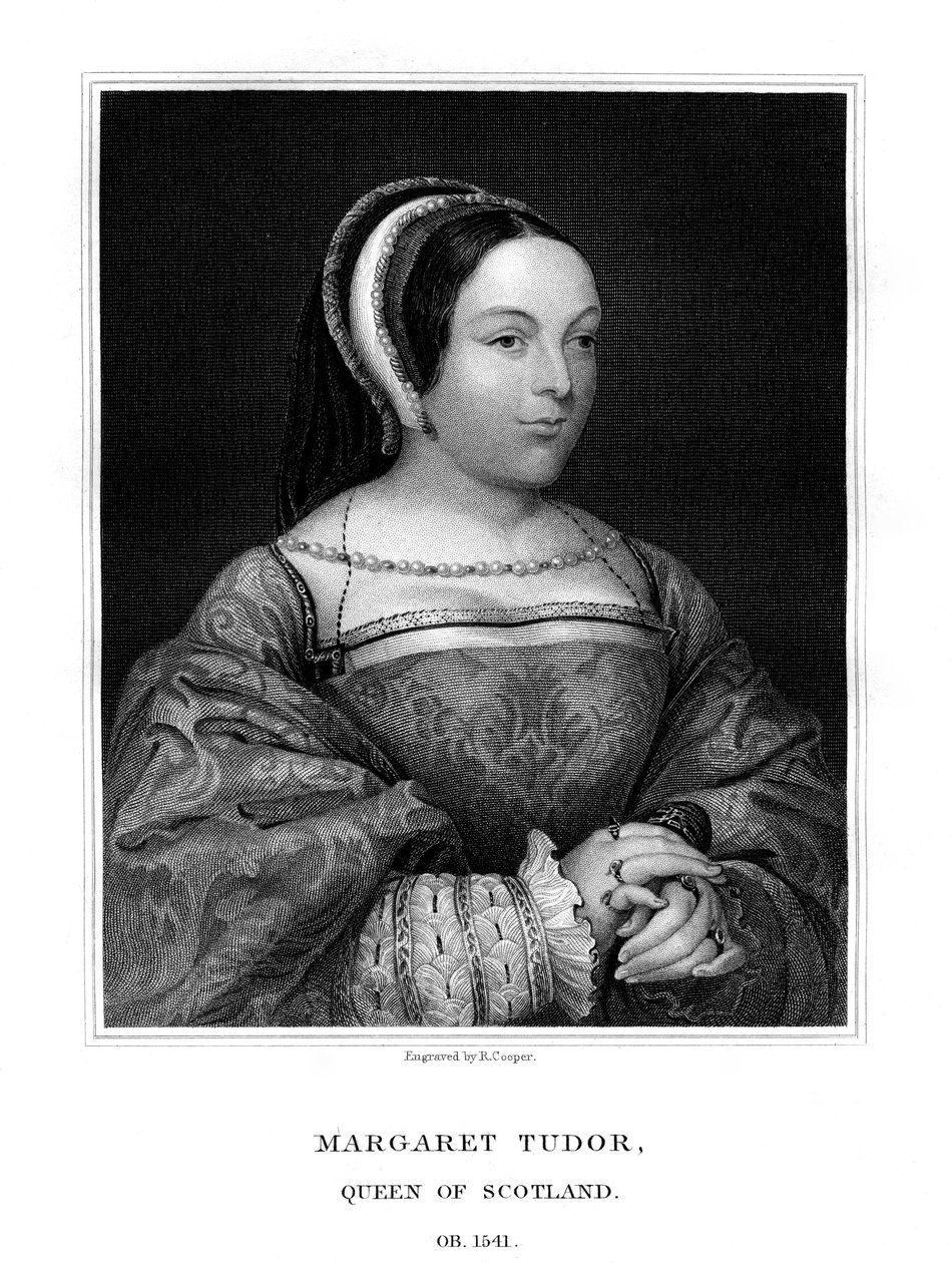 Margaret Tudor, królowa Szkocji, 1825. autorstwa R. Cooper