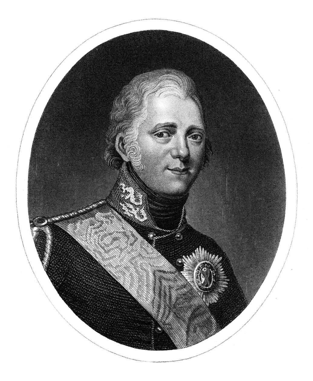 Aleksander I, car Rosji, 1826 r. autorstwa R. Page
