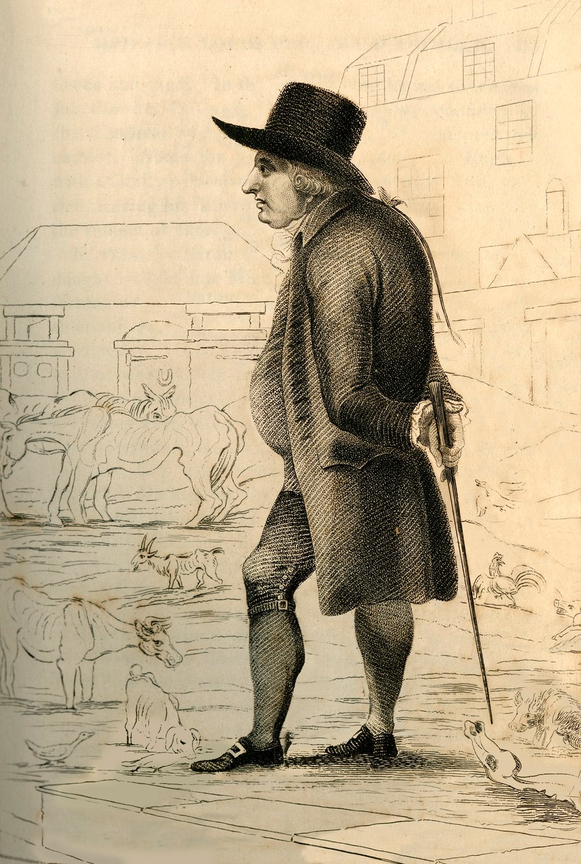 Baron DAguilar - Z głodowej farmy, 1821. autorstwa R. Page