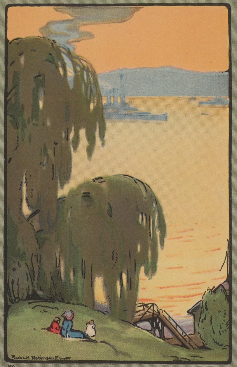 Hudson z Riverside Drive, 1914. autorstwa Rachael Robinson Elmer