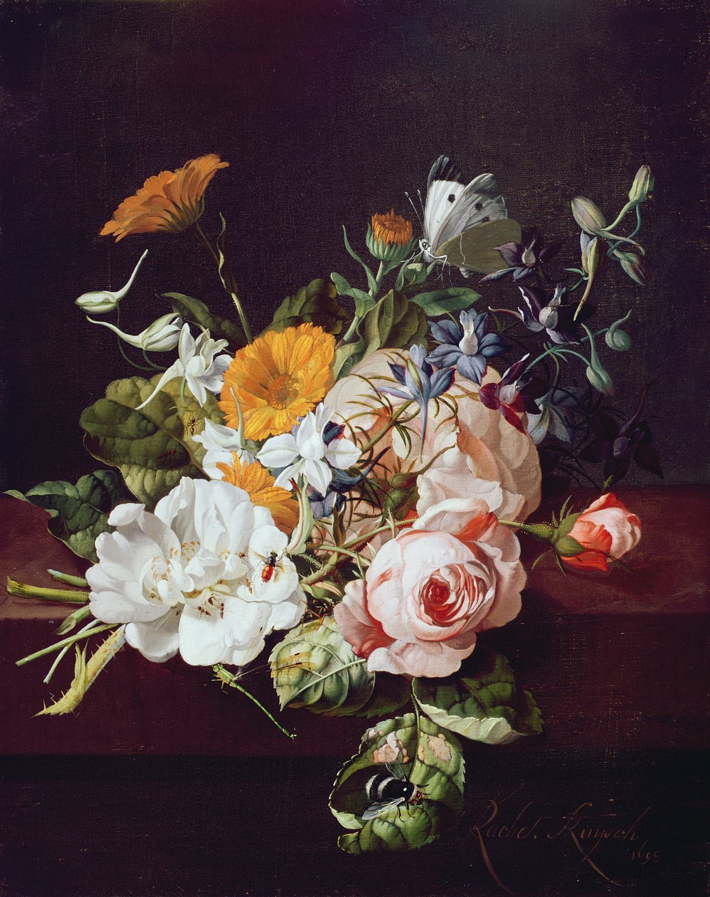 Wazon z kwiatami, 1695 autorstwa Rachel Ruysch