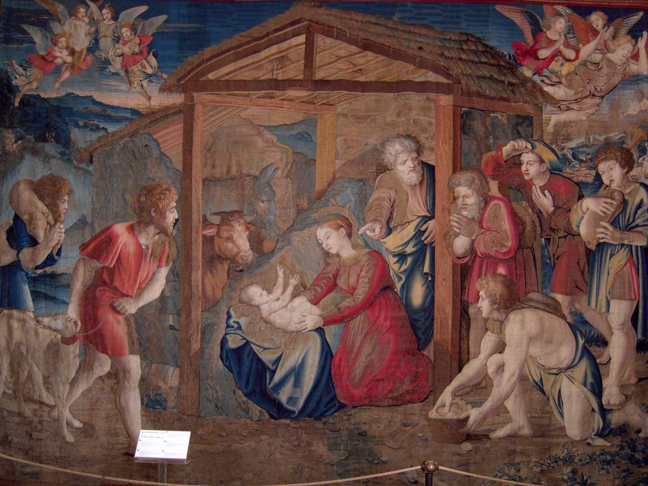 Adoracja pasterzy autorstwa Raffaello Sanzio Raphael