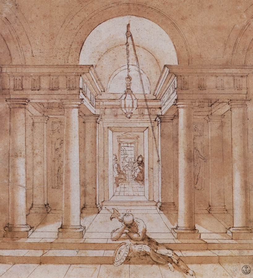 Żołnierz przed celą św. Piotra autorstwa Raffaello Sanzio Raphael