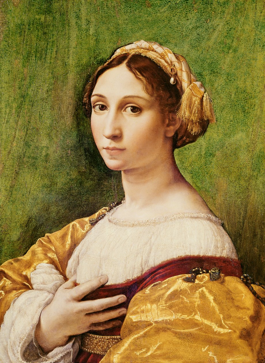 Portret młodej dziewczyny (tempera na panelu) autorstwa Raffaello Sanzio Raphael