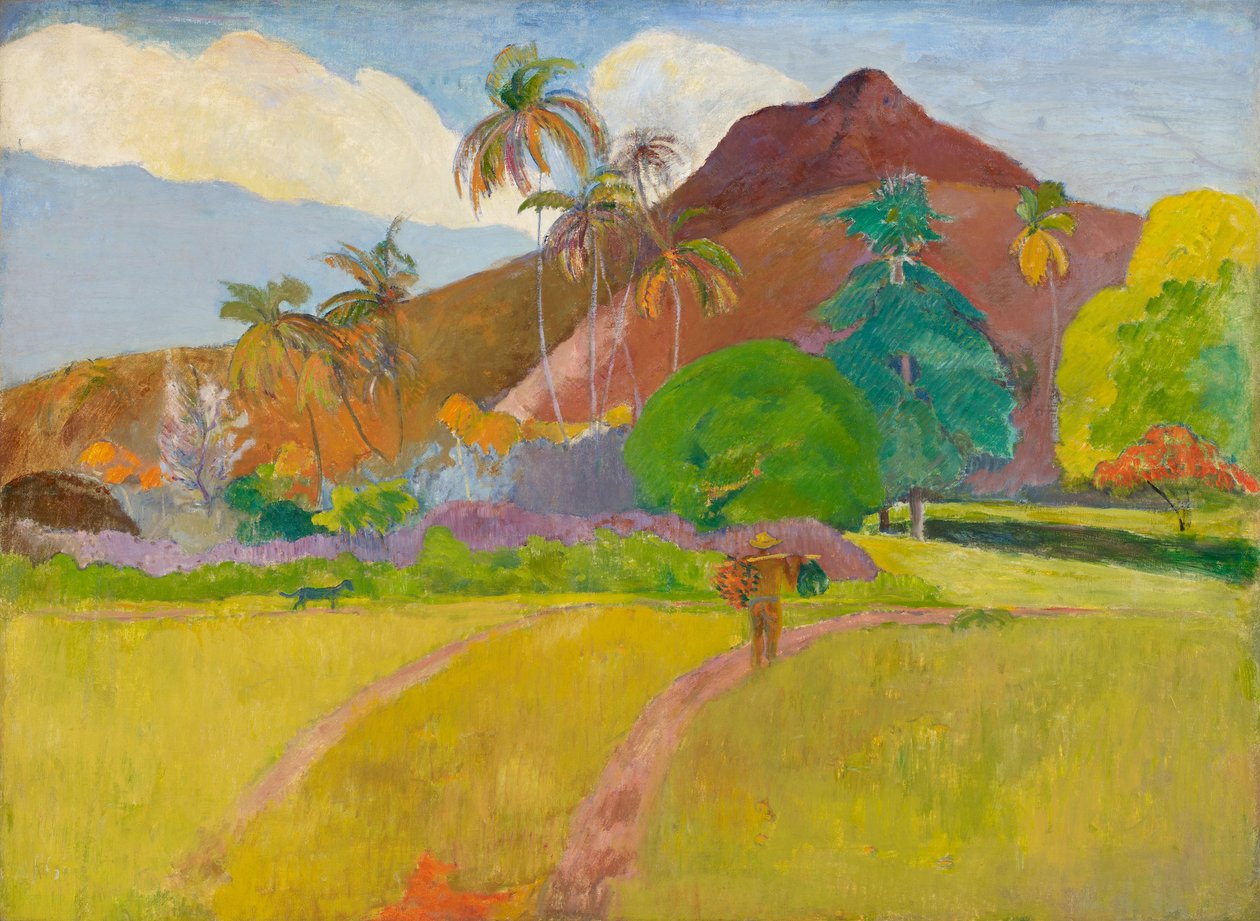 Krajobraz Tahiti autorstwa Paul Gauguin