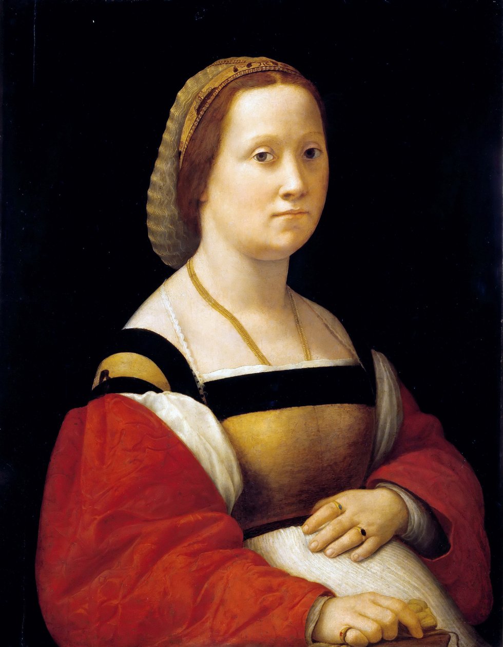 Kobieta w ciąży, 1505-1506. autorstwa Raffaello Sanzio Raphael