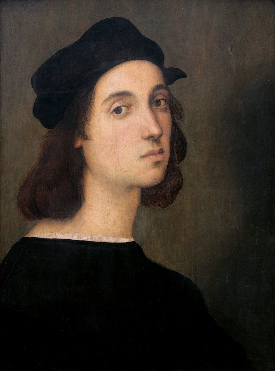 Autoportret, 1505-1506 autorstwa Raffaello Sanzio Raphael