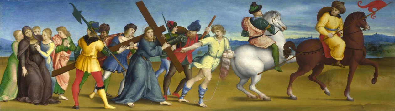 Procesja na Kalwarię, 1504-1505 autorstwa Raffaello Sanzio Raphael