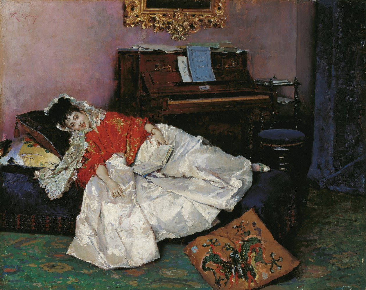 Czytanie Aline Masson autorstwa Raimundo de Madrazo y Garreta