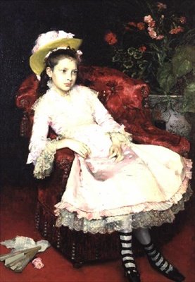 Młoda dama w różu autorstwa Raimundo de Madrazo y Garreta