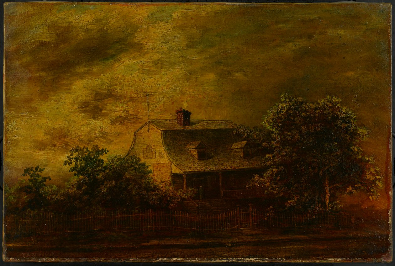 Dom F. B. Guesta, ok. 1868 r. autorstwa Ralph Albert Blakelock