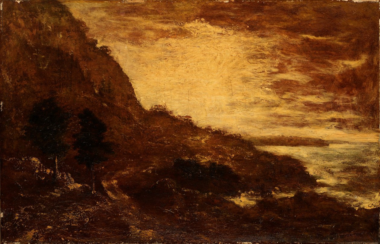 Zachód słońca, Navarro Ridge, wybrzeże Kalifornii autorstwa Ralph Albert Blakelock