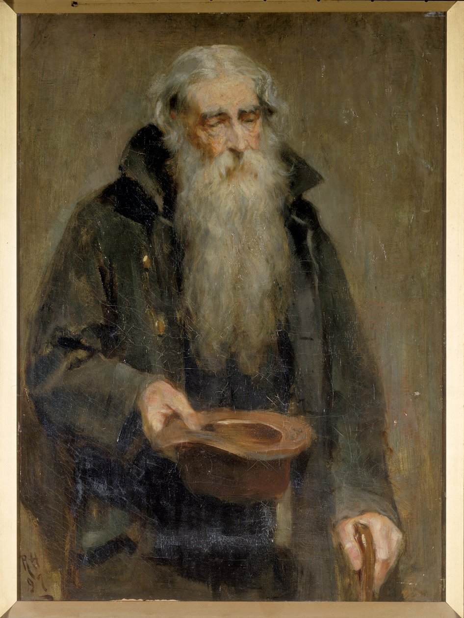 Ślepy żebrak, 1897 autorstwa Ralph Hedley