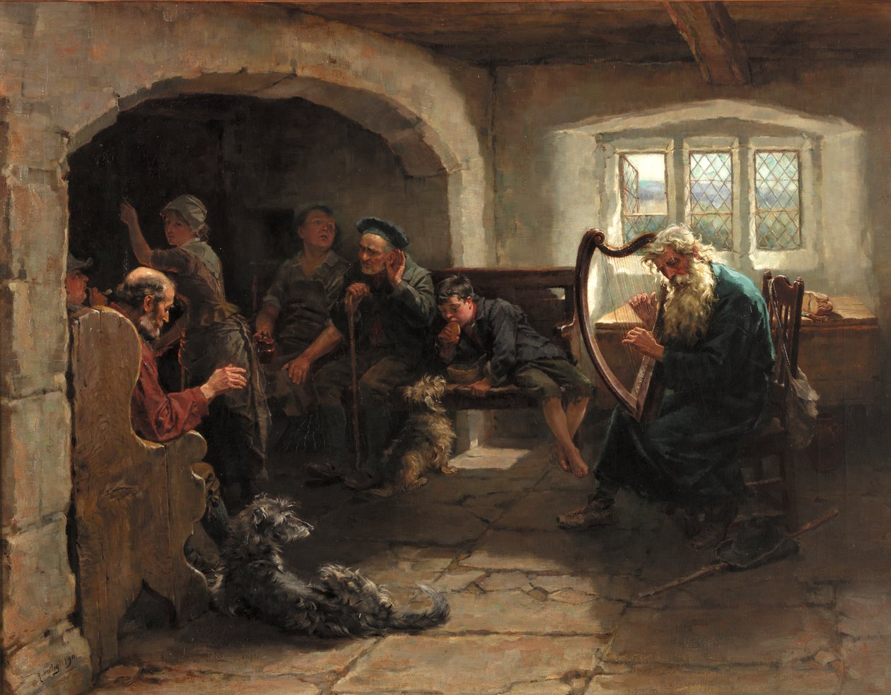 Lay of the Last Minstrel, 1890 autorstwa Ralph Hedley
