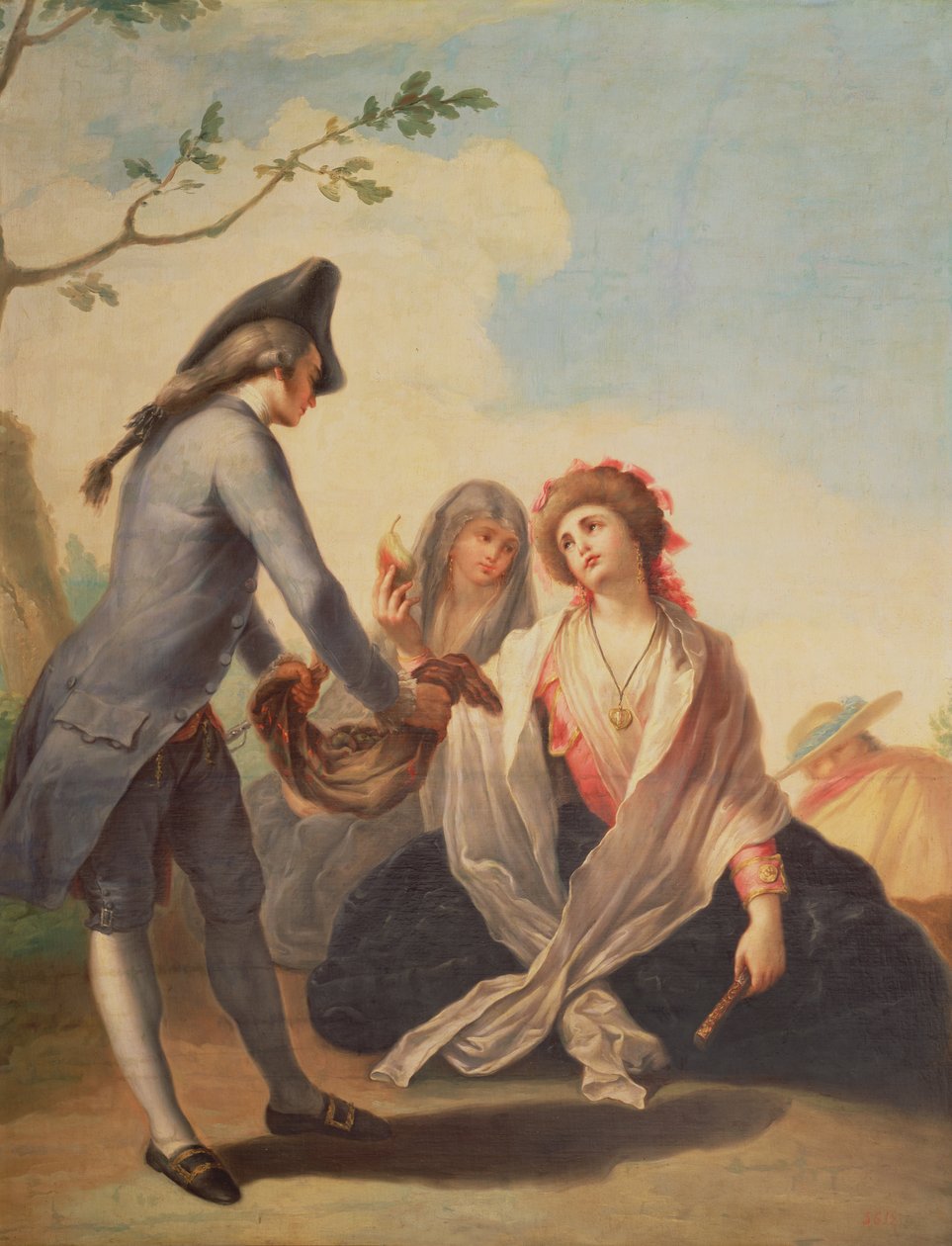 Prezent na wieś. ok.1778 autorstwa Ramon Bayeu y Subias
