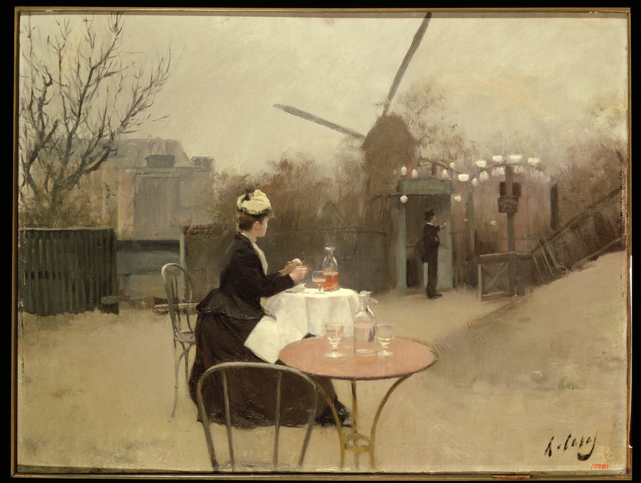 Jedzenie na świeżym powietrzu autorstwa Ramon Casas i Carbo