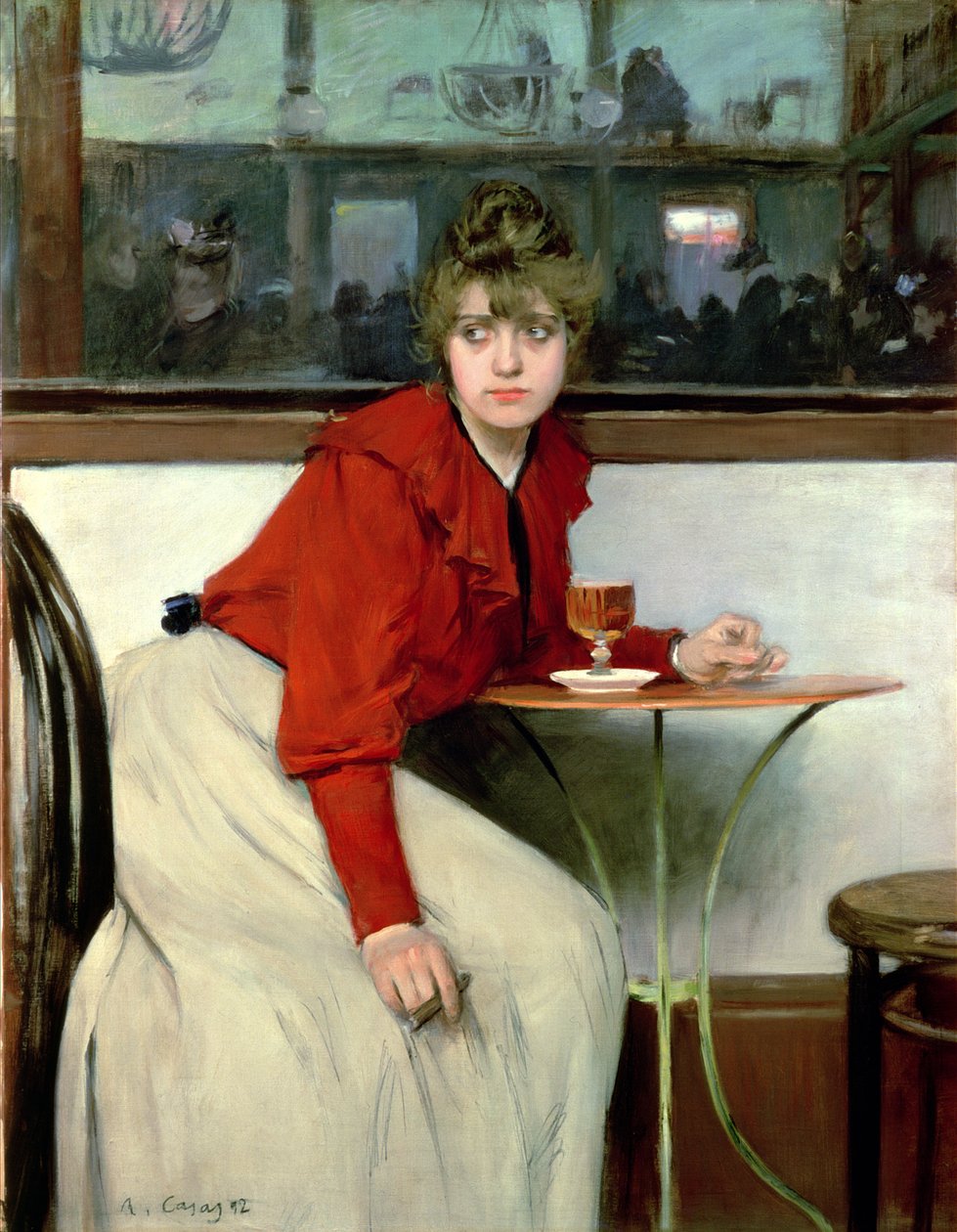 Chica w barze autorstwa Ramon Casas i Carbo