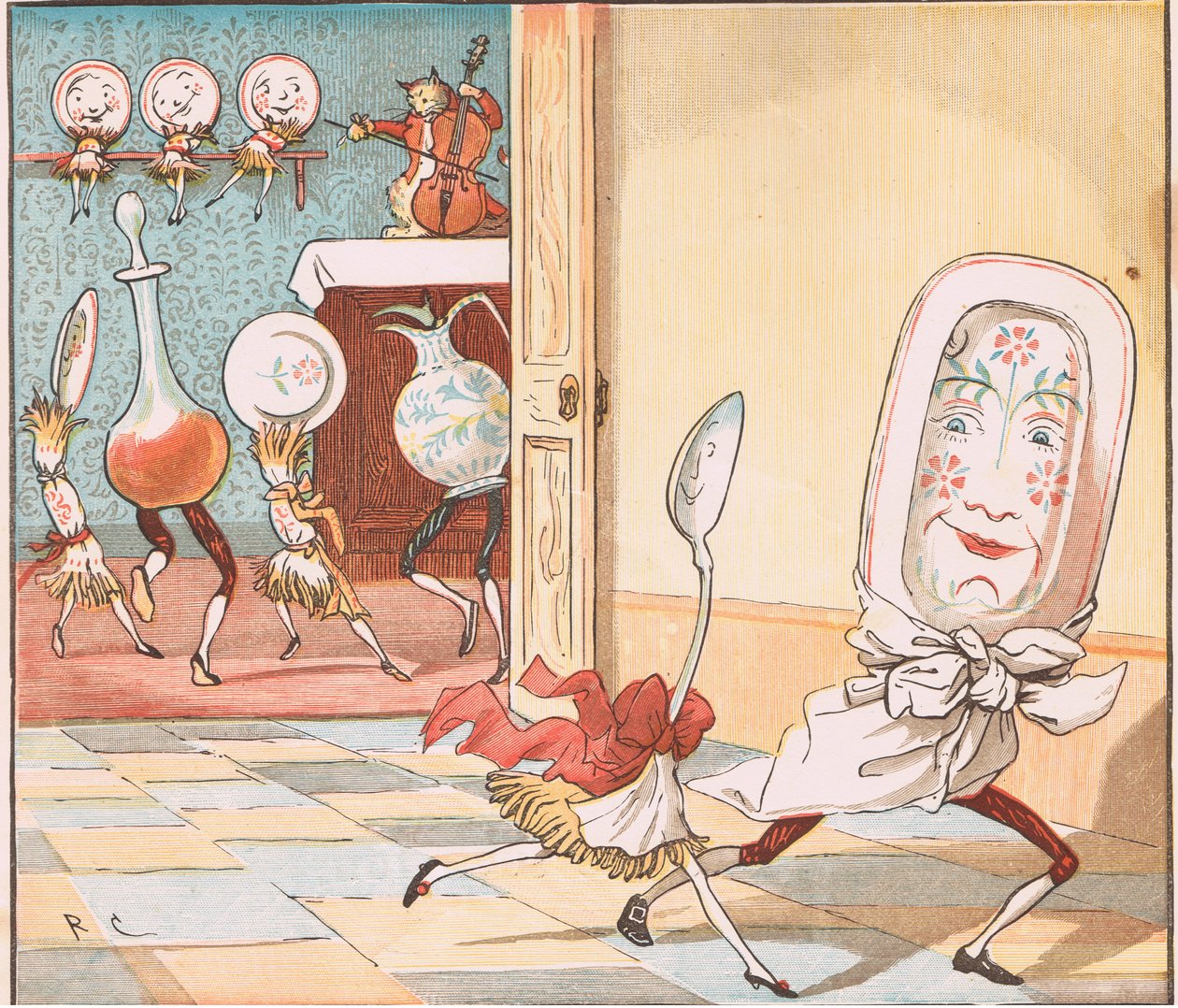 A danie uciekło z łyżką autorstwa Randolph Caldecott