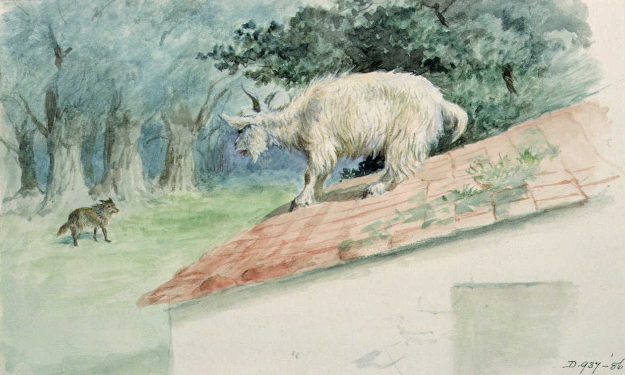 Dzieciak i wilk autorstwa Randolph Caldecott