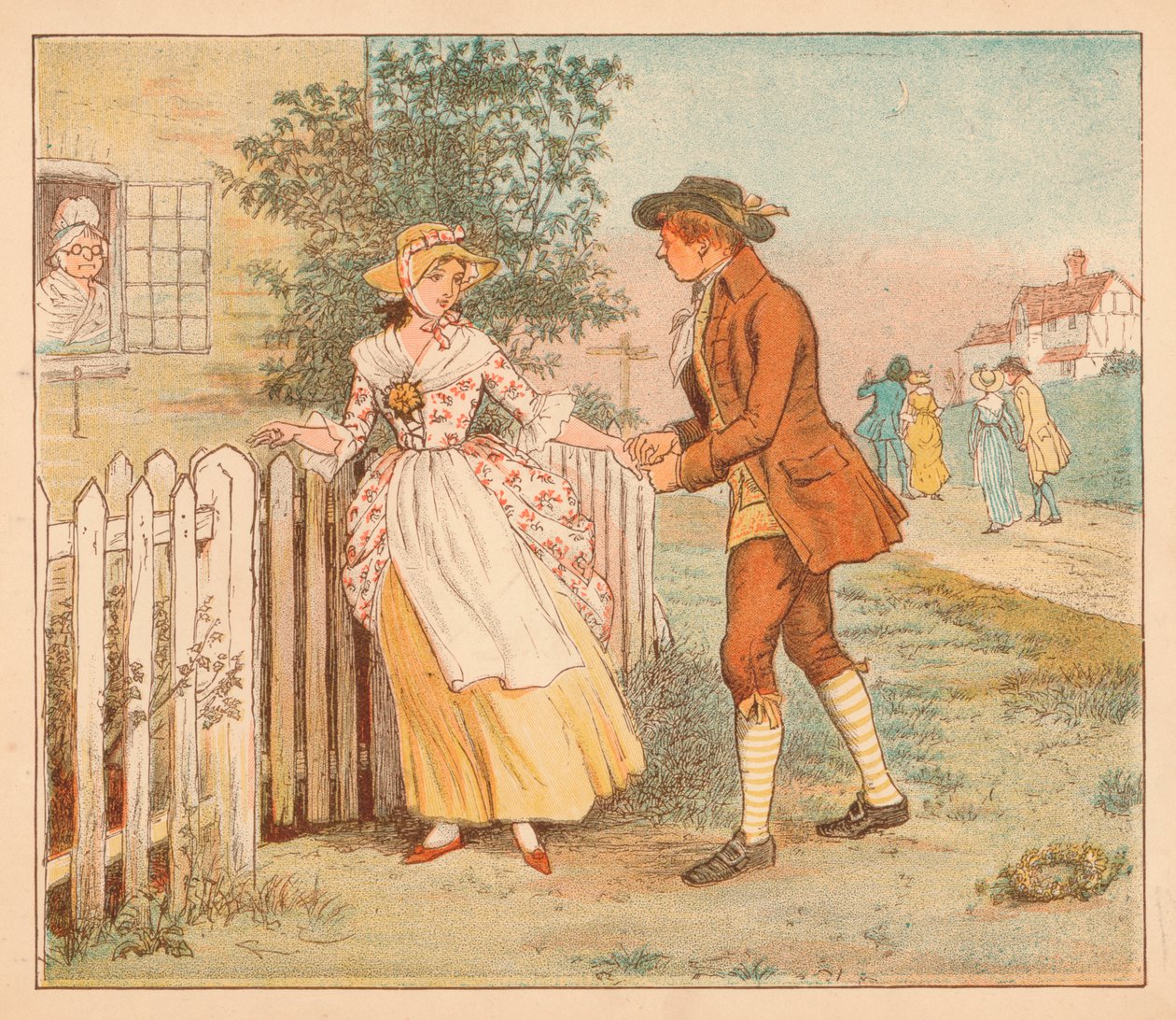 ...Niektórzy włóczyli się po drodze, ok. 1885, 1934. autorstwa Randolph Caldecott
