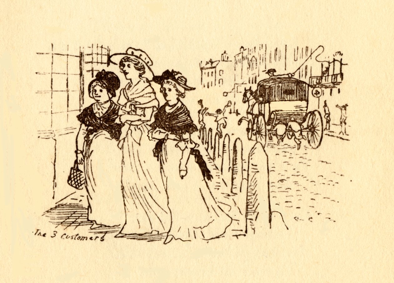 Trzech klientów, 1878, c1918. autorstwa Randolph Caldecott
