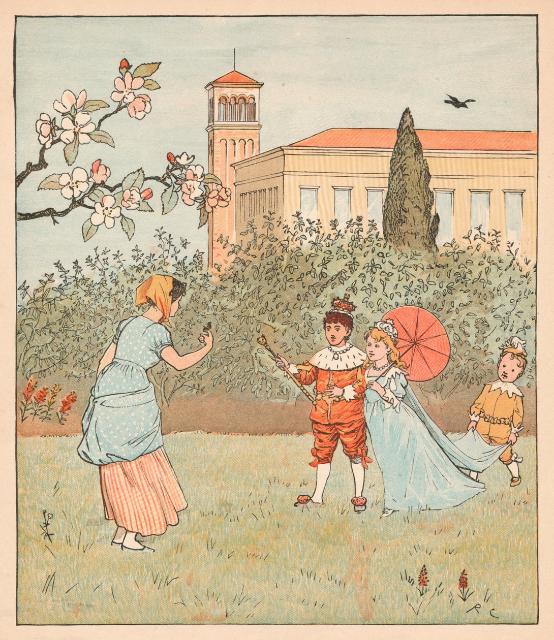 Pokojówka i Jenny Wren, 1880. autorstwa Randolph Caldecott