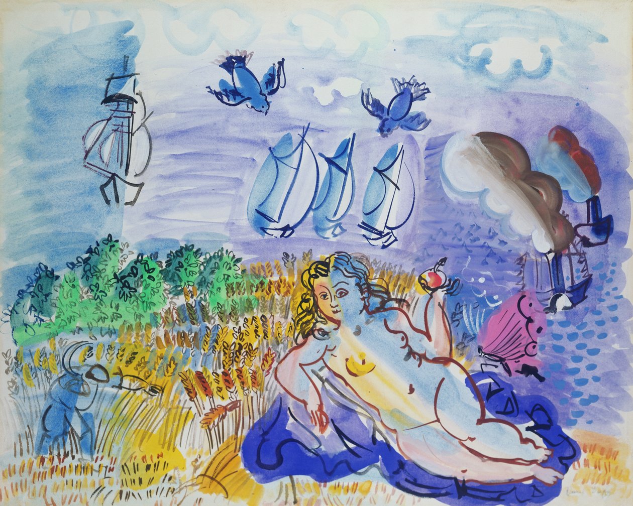 Ceres nad morzem autorstwa Raoul Dufy