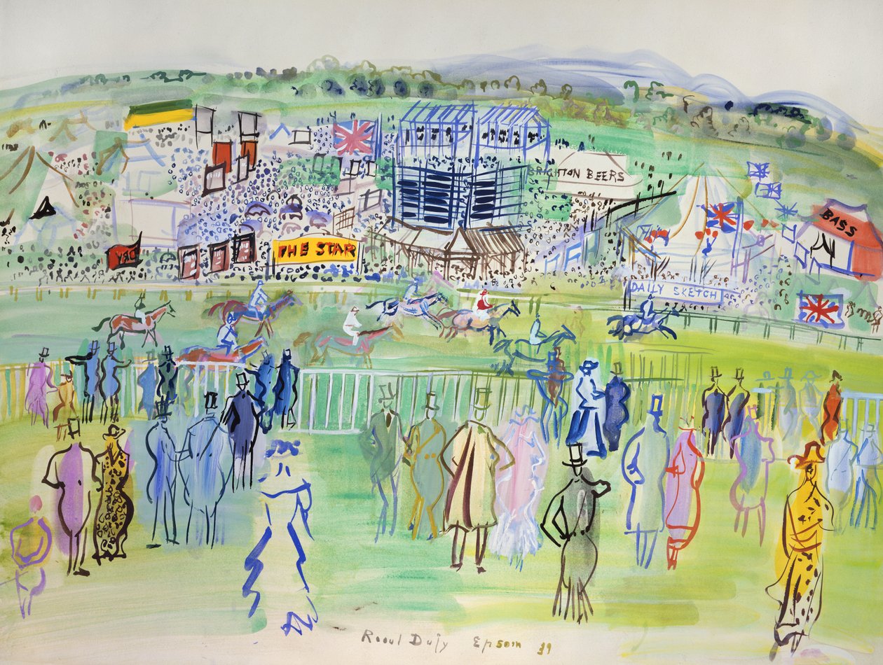 Epsom, tor wyścigowy autorstwa Raoul Dufy