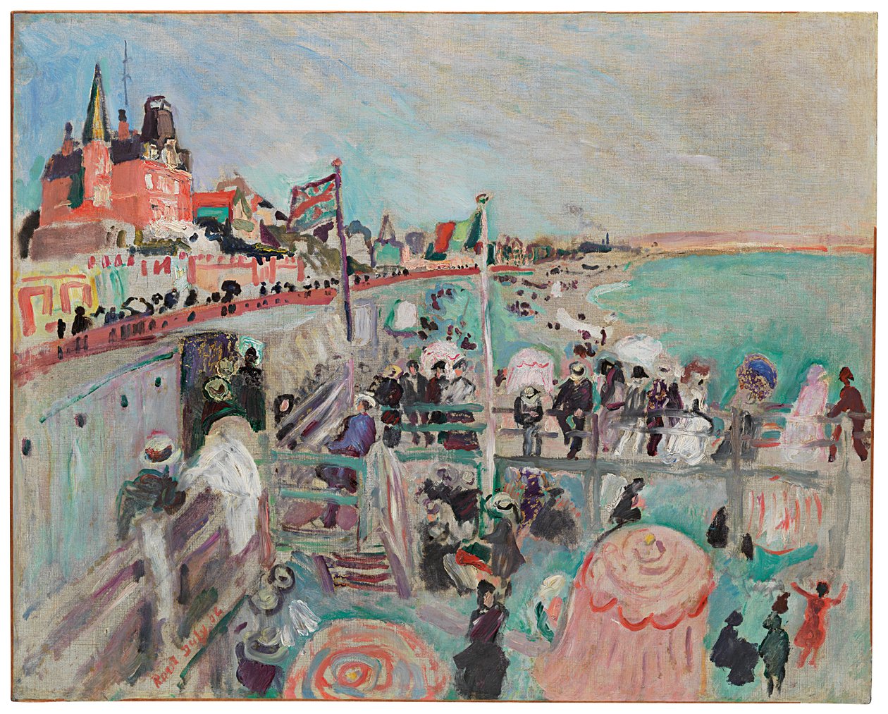 Plaża w Hawrze autorstwa Raoul Dufy