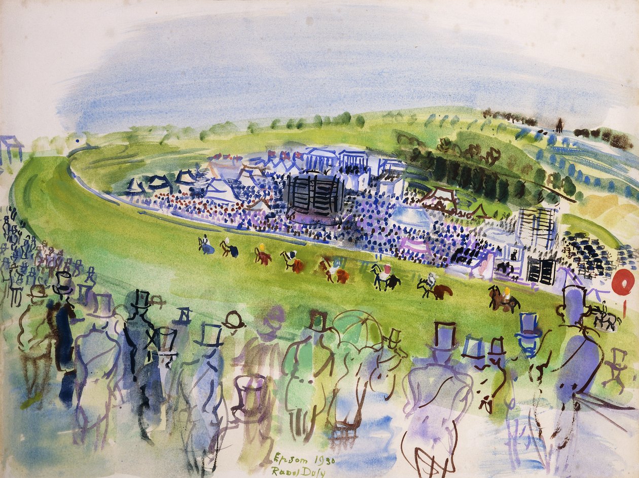 Le Jour du Derby (Epsom, Royal Enclosure) autorstwa Raoul Dufy
