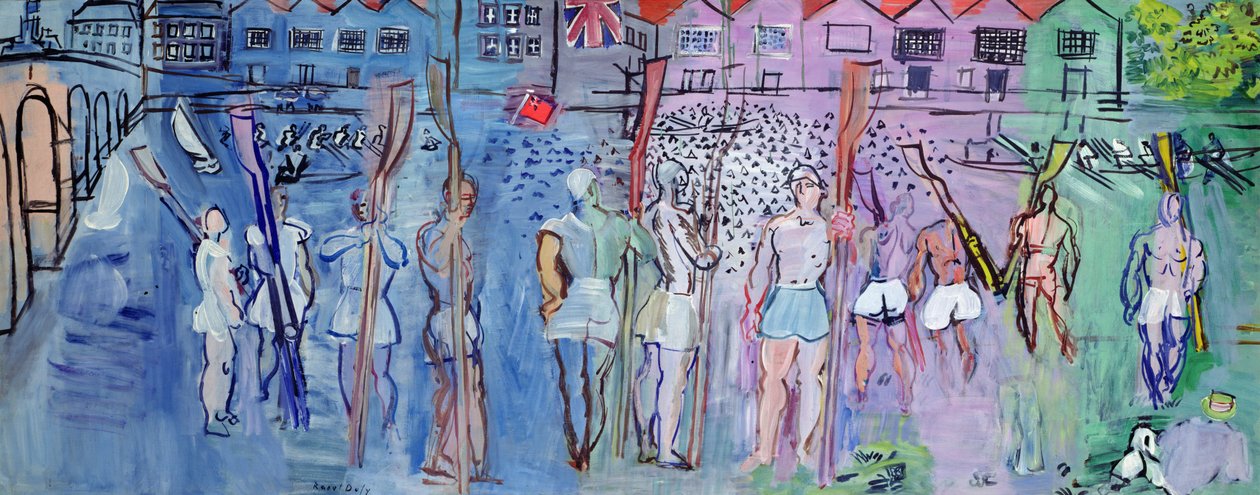 Regaty w Henley, wioślarze autorstwa Raoul Dufy