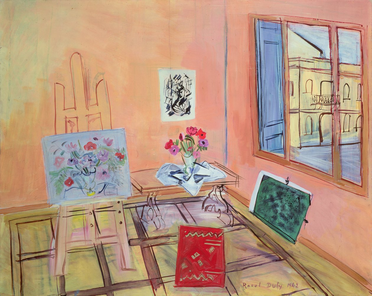 Studio z kwiatami autorstwa Raoul Dufy