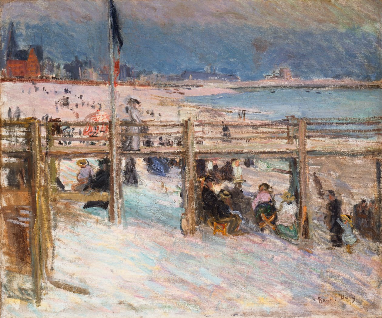 Plaża w Sainte-Adresse autorstwa Raoul Dufy