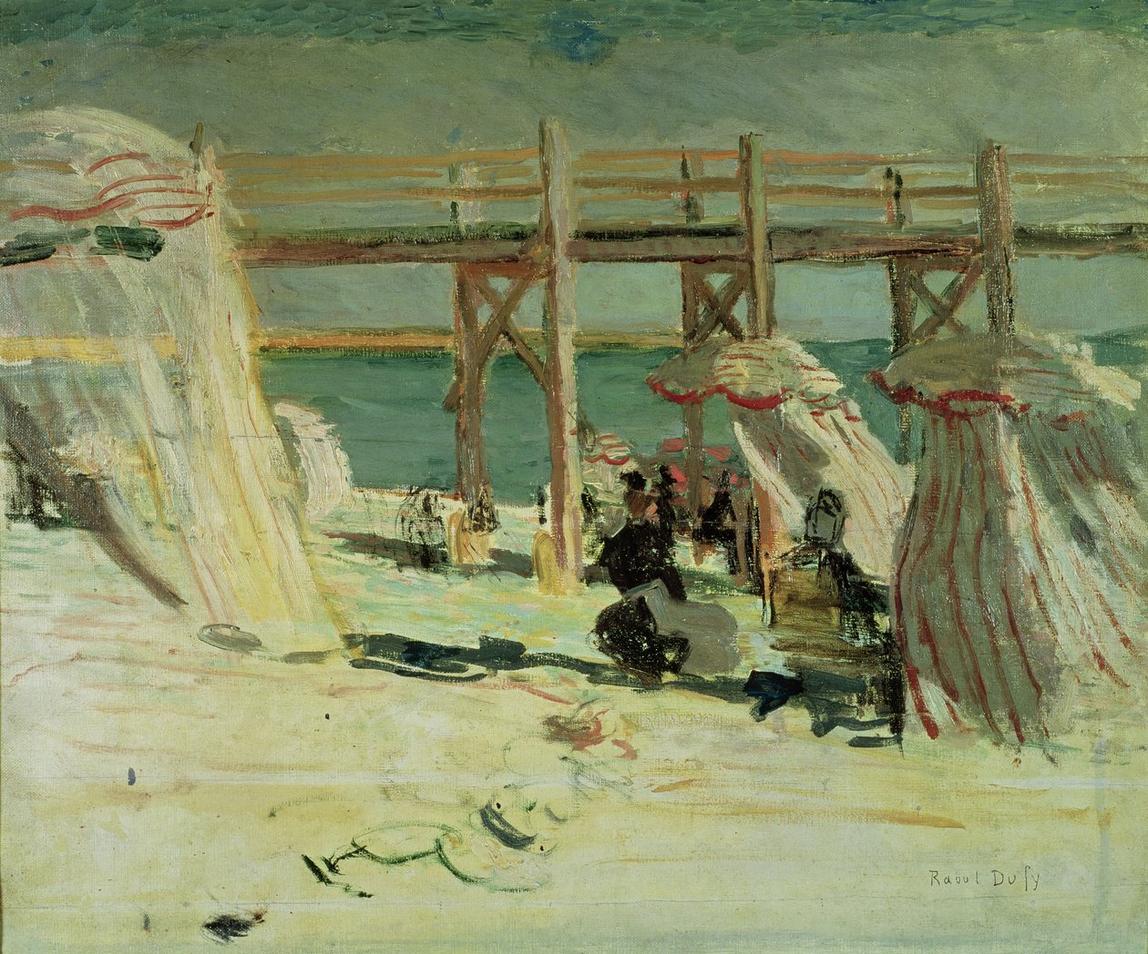 Falochron w Sainte-Adresse autorstwa Raoul Dufy