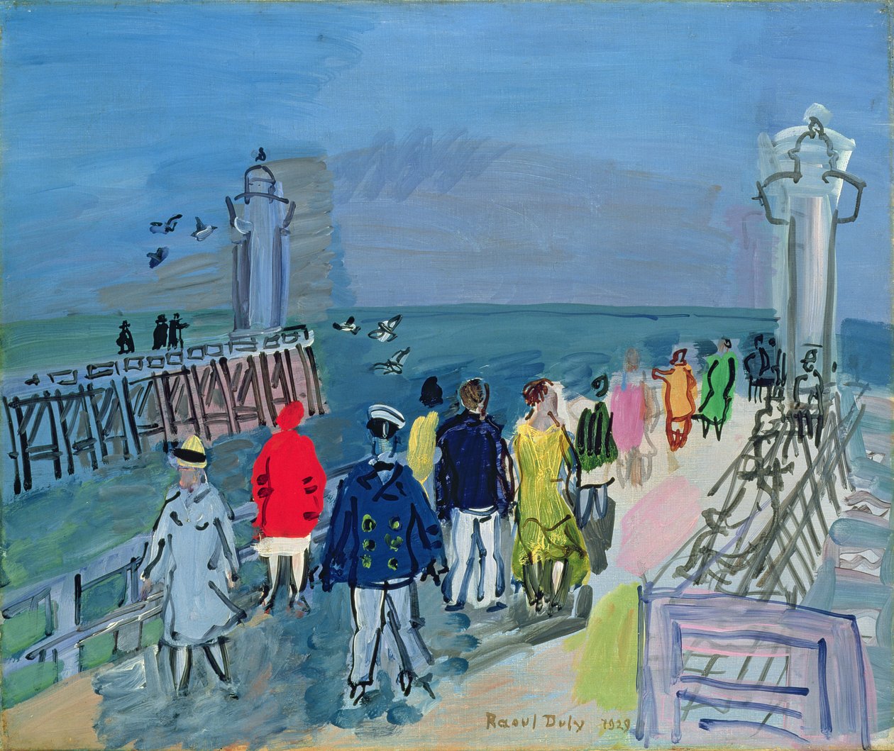 Molo w Trouville autorstwa Raoul Dufy