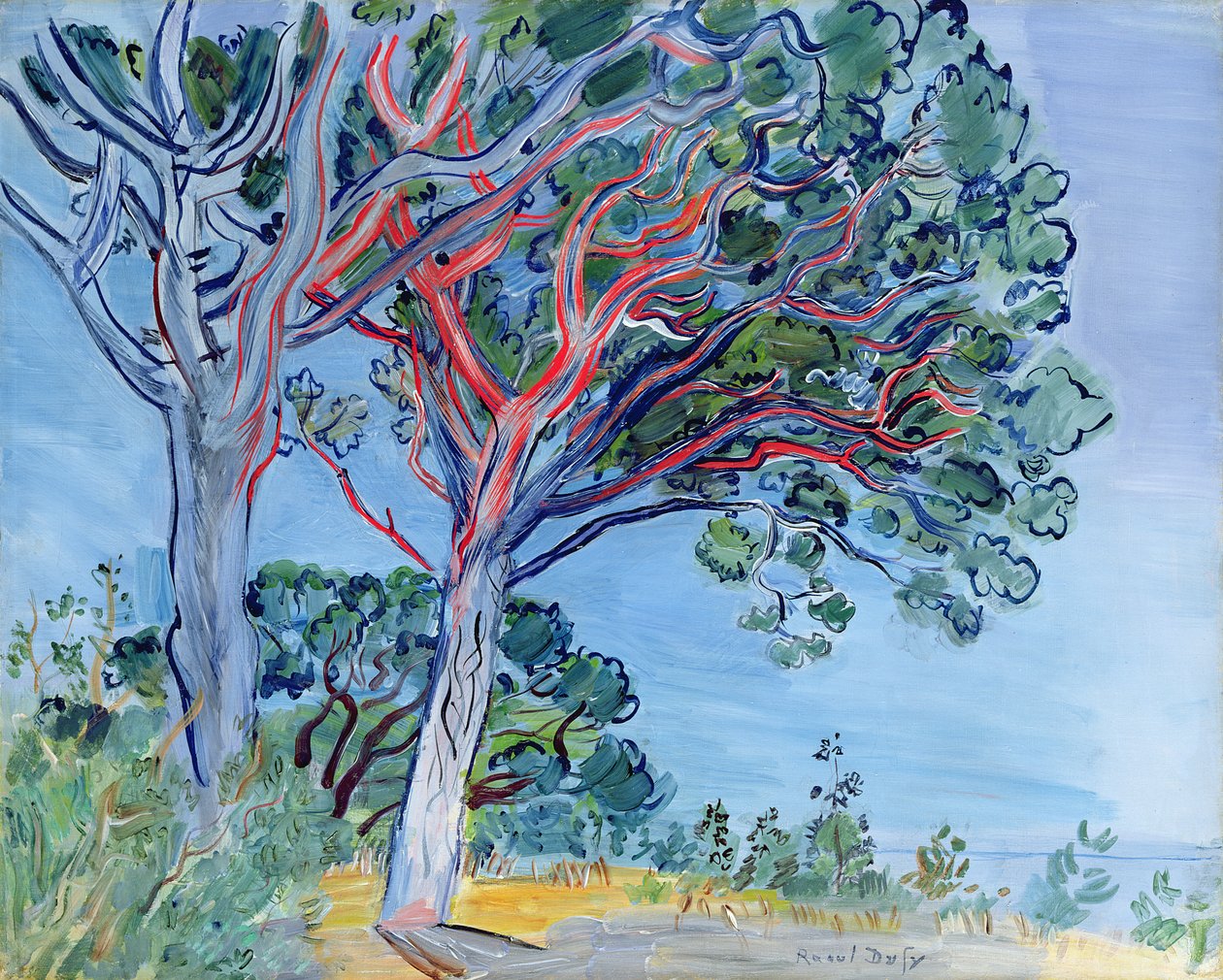 Czerwona sosna autorstwa Raoul Dufy