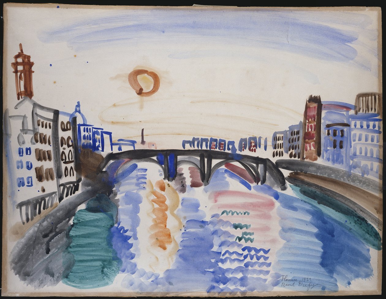 Rzeka Arno, Florencja autorstwa Raoul Dufy