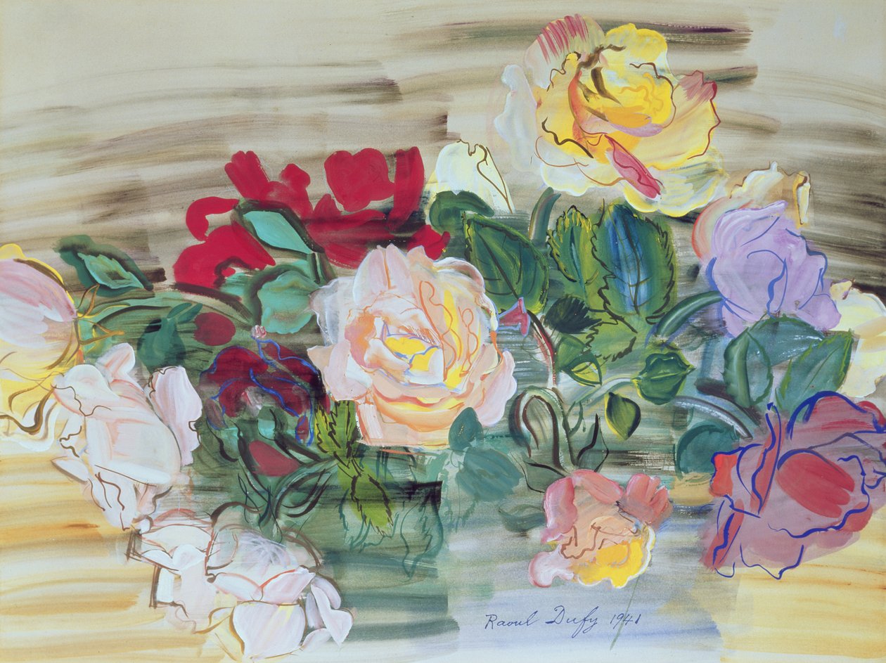 Róże autorstwa Raoul Dufy