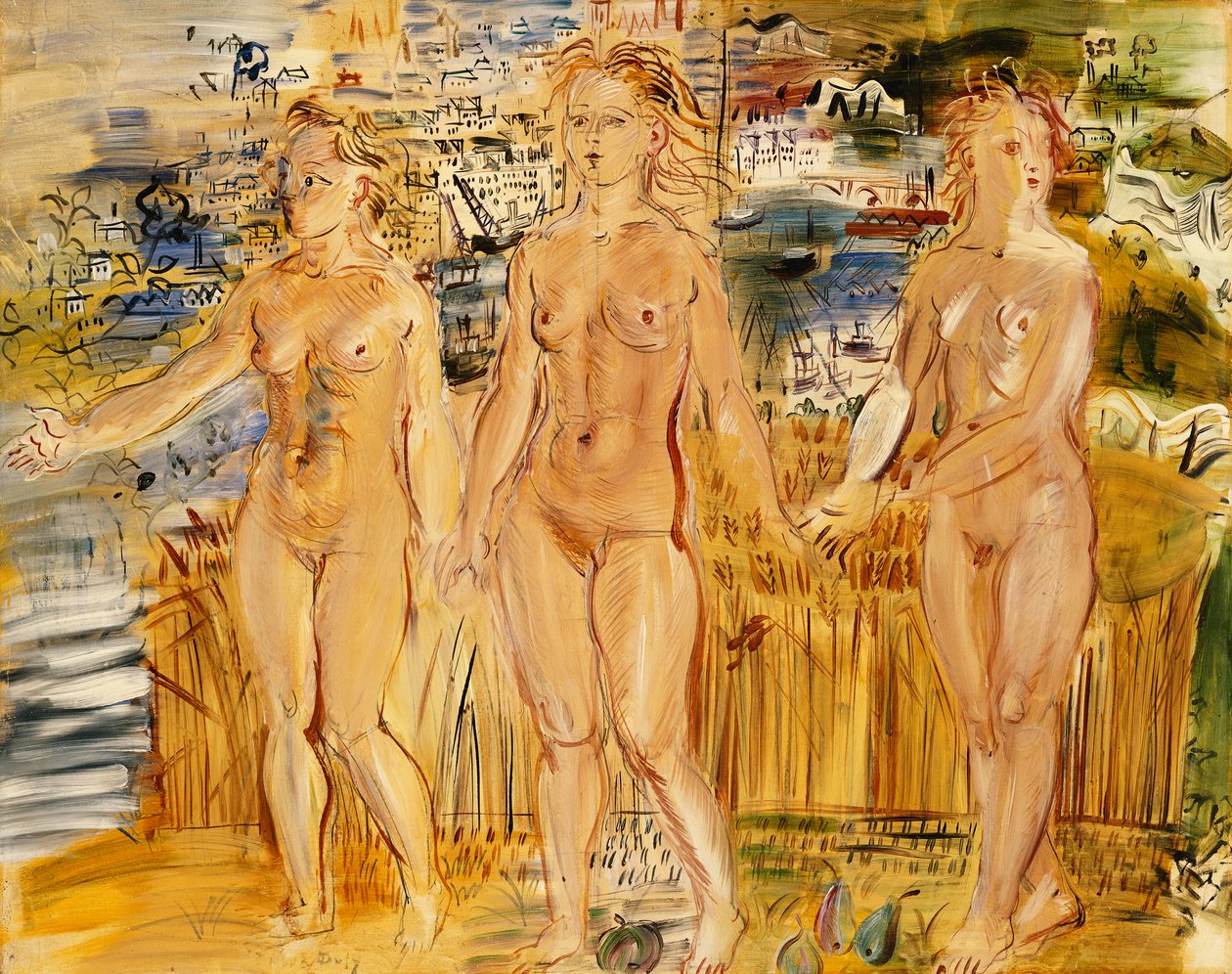 Trzy Gracje (Les Trois Graces) autorstwa Raoul Dufy