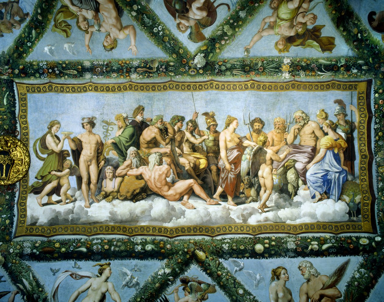 Rada Bogów, 1517-18 autorstwa Raffaello Sanzio Raphael
