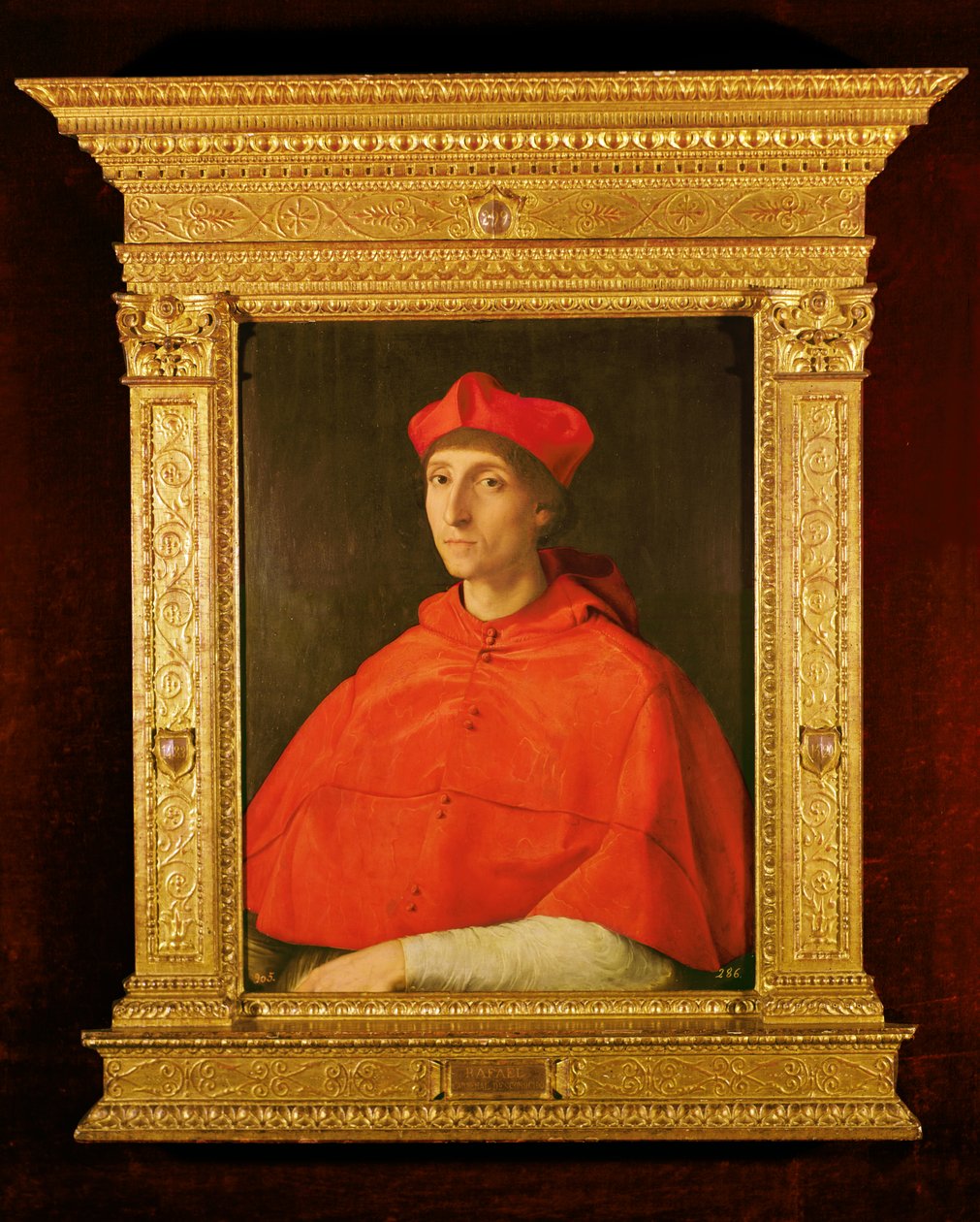 Portret kardynała, ok. 1510 (olej na desce) autorstwa Raffaello Sanzio Raphael