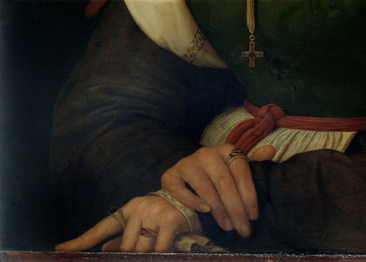 Portret kobiety (La Muta), 1507 (detal) (zob. 21465, 205588) autorstwa Raffaello Sanzio Raphael