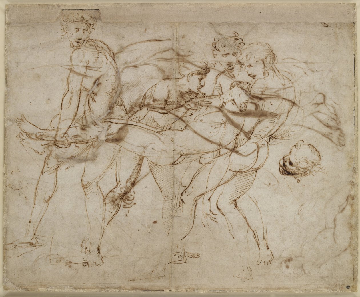 Recto: Śmierć Meleagera lub Śmierć Adonisa, WA1846.180 autorstwa Raffaello Sanzio Raphael