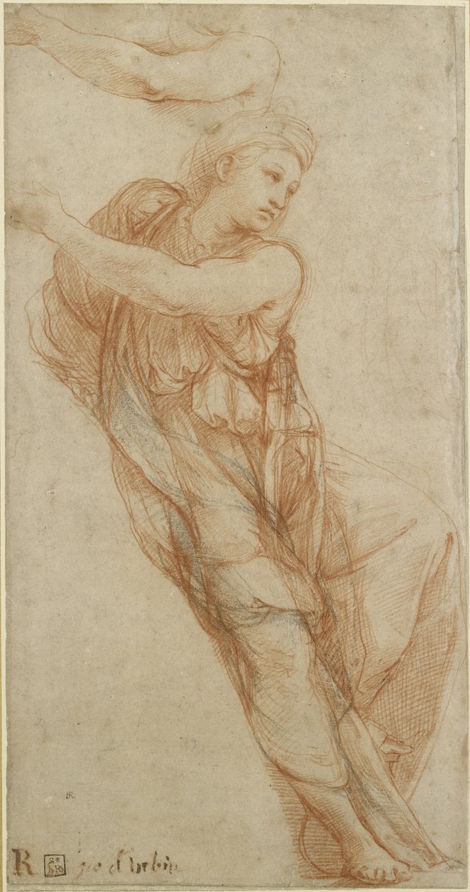 Sybilla frygijska, WA1846.203 autorstwa Raffaello Sanzio Raphael